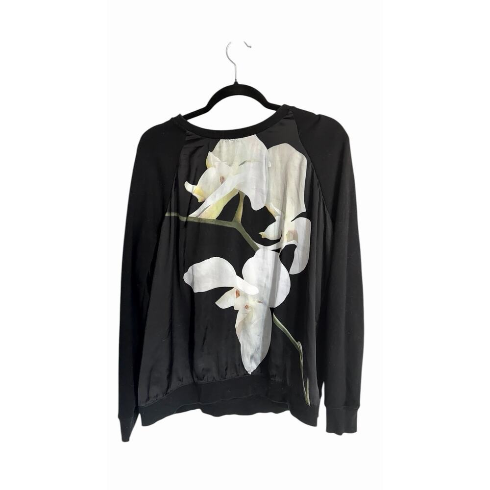 Altuzarra/Target Women's Black Floral Pullover Sweatshirt XL Mixed Media